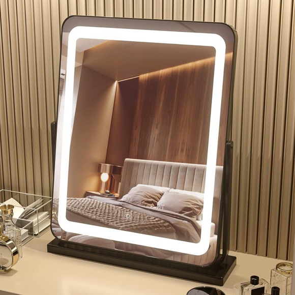 PRIMETEK Makeup Vanity Mirror with Lights - Large Lighted Mirror for Desk - Picture 2 of 4